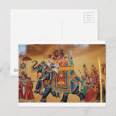 VINTAGES KÖNIGREICH INDISCHES VERFAHREN POSTKARTE (Vorne/Hinten)