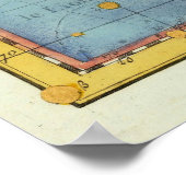 Vintages Konstellationsleo Poster (Ecke)