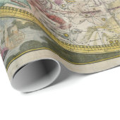 Vintages Konstellationspapier Geschenkpapier (Rolleneckpunkt)