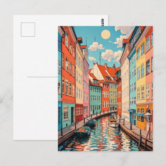 Vintages Kopenhagen - Dänemark Postkarte (Vorne/Hinten)