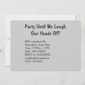 Vintages kopfloses Halloween-Party Einladung (Rückseite)