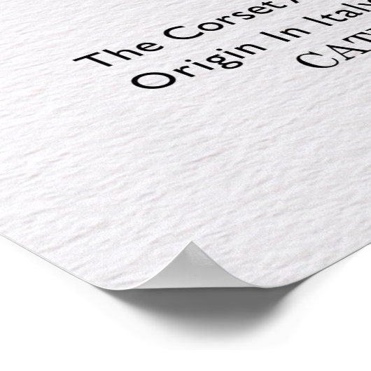 Vintages Korsett Poster (Ecke)