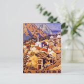 Vintages Korsika, Frankreich - Postkarte (Stehend Vorderseite)