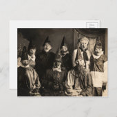 Vintages Kostüm Party Postkarte (Vorne/Hinten)