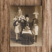 Vintages Kostüm-Party-Puzzle Puzzle