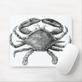 Vintages Krabben-Zeichnen Mousepad (Mit Mouse)