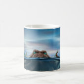 Vintages Kraken-Sea-Monster Kaffeetasse (Mittel)