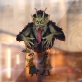 Vintages Krampus Weihnachtsfenster Fensteraufkleber (Blatt 2)