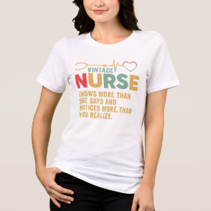 Vintages Krankenleben für Angehörige der Gesundhei Tri-Blend Shirt