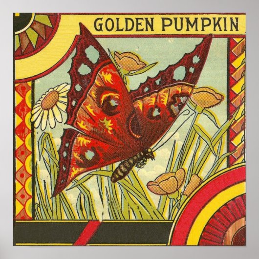 Vintages Kratetikett Poster (Vorne)