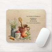 Vintages Kräuterlogo Mousepad (Mit Mouse)