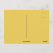 Vintages Kreuz mit gelben Blüten Ostern Postkarte (Rückseite)