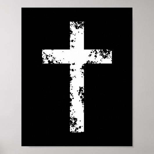 Vintages Kreuz Poster (Vorne)