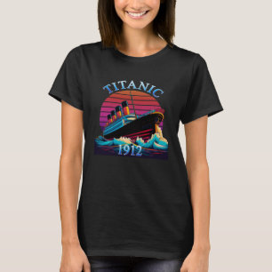 Vintages Kreuzfahrtschiff Titanic Segelschiff 1912 T-Shirt