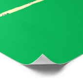 Vintages Kricketing-meerkat-Poster anpassbar Poster (Ecke)