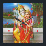 VINTAGES Krishna Indien Kanada Quadratische Wanduhr<br><div class="desc">Geburtstag,  Jahrestag,  Verlobung,  Weihnachten,  Mamma,  Vati,  Sohn,  Ehefrau,  Freundin,  Abschluss,  
 ,  wedding,  Feiertage,  Feiern,  Bruder,  Schwester,  Freund, </div>