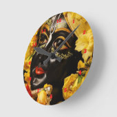 VINTAGES Krishna Indien Kanada Runde Wanduhr (Winkel)