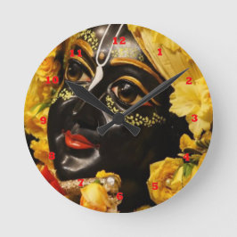 VINTAGES Krishna Indien Kanada Runde Wanduhr