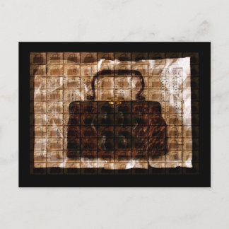 Vintages Krokodil Postkarte