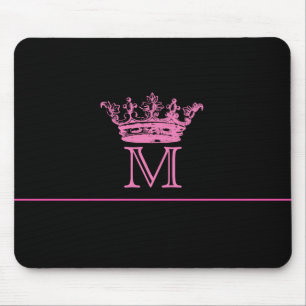 Vintages Kronen-Monogramm Mousepad