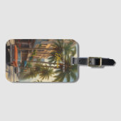 Vintages Kuba - Gruß aus Havanna Gepäckanhänger (Vorderseite (Horizontal))