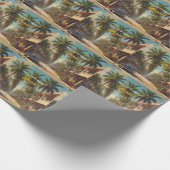 Vintages Kuba - Gruß aus Havanna Geschenkpapier (Ecke)