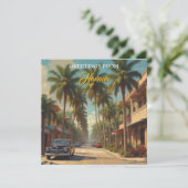 Vintages Kuba - Gruß von der Havanna Card (Stehend Vorderseite)