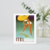 Vintages Kuba Ideal Vacacation Land Postkarte (Stehend Vorderseite)