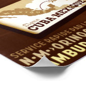 Vintages Kuba Mexiko Schifffahrt Liner Reisen Poster (Ecke)