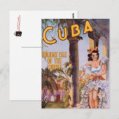 Vintages Kuba - Postkarte (Vorne/Hinten)