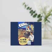 Vintages Kuba so schnell unterwegs Postkarte (Stehend Vorderseite)