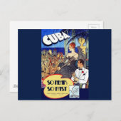 Vintages Kuba so schnell unterwegs Postkarte (Vorne/Hinten)