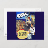 Vintages Kuba so schnell unterwegs Postkarte (Vorne/Hinten)