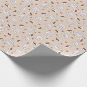 Vintages Kuchenwackelpapier Geschenkpapier (Ecke)