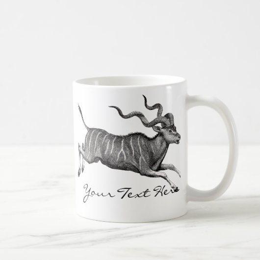 Vintages Kudu Kaffeetasse (Rechts)