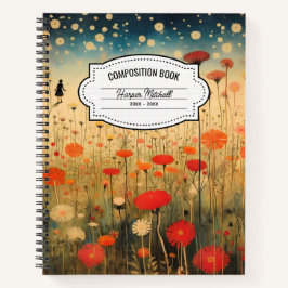 Vintages Kulisse-Notebook Notizblock