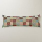 Vintages Kulturerbe Patchwork Cushions Seitenschläferkissen (Vorderseite)