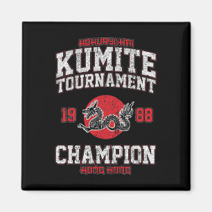 Vintages Kumitturnier Funny Viral Karate Champ Magnet