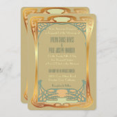 Vintages Kunst-Deko ~ Gatsby inspiriert Einladung (Vorne/Hinten)