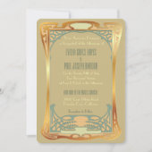 Vintages Kunst-Deko ~ Gatsby inspiriert Einladung (Vorderseite)