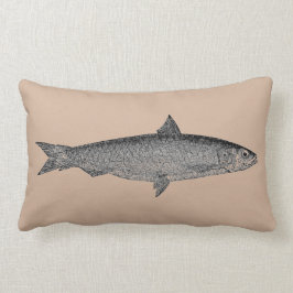 Vintages Kunst-Fisch-Kissen Lendenkissen