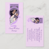 Vintages Kunst nouveau BrautButike-Geschäftskarte Visitenkarte (Vorne/Hinten)