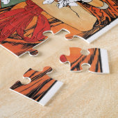 Vintages Kunst Nouveau Mädchen Puzzle (Seite)