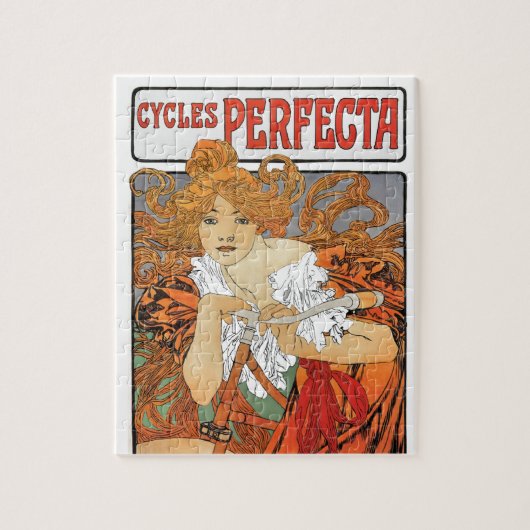 Vintages Kunst Nouveau Mädchen Puzzle (Vertikal)