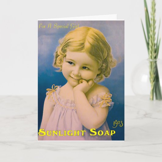 Vintages Kunstbild für birthday=greeting-card Karte (Vorderseite)