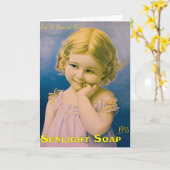 Vintages Kunstbild für birthday=greeting-card Karte (Gelbe Blume)