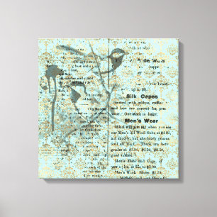 Vintages Kunstdesign auf Stretched Leinwand