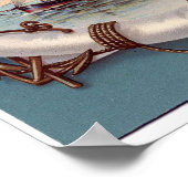 Vintages Kunstdruckposter für Schiffe Poster (Ecke)