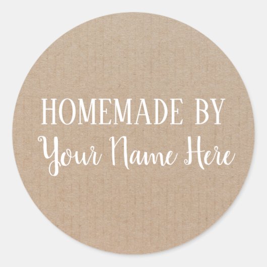 Vintages Kunsthandwerk aus Keks Runder Aufkleber (Vorderseite)