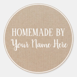 Vintages Kunsthandwerk aus Keks Runder Aufkleber